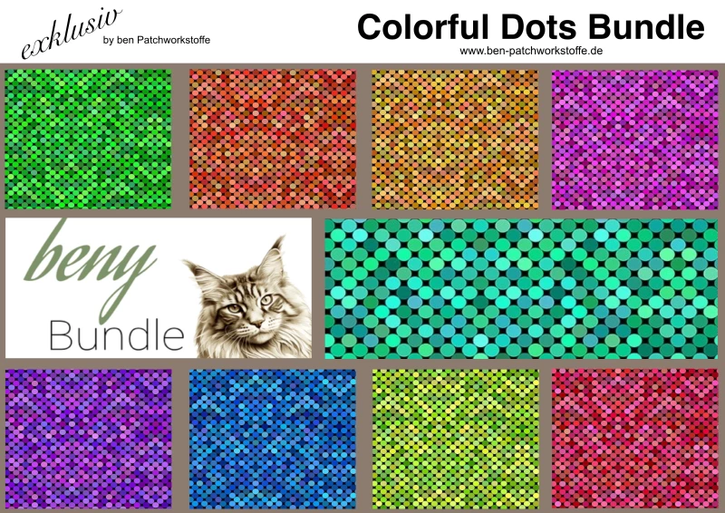 Colorful Dots - Fat Quarter Bundle