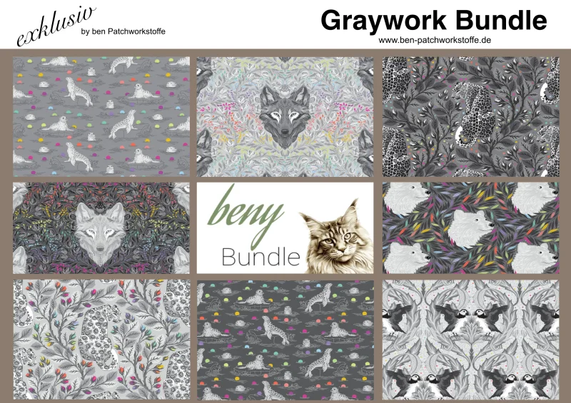 Graywork - Fat Quarter Bundle