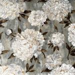 Ophelia - weiße Blüten auf graubraunem Grund