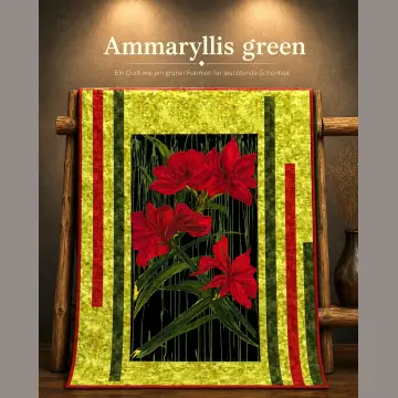 Ammaryllis green - Quilt Kit