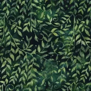 Bali Handpaint - Hunter Leaf