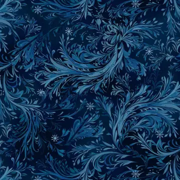 Beyond the Pines - Swirling BranchTexture midnight blue