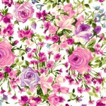 Blumenvielfalt pink Lila - Bloom On