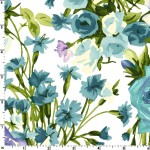 Blumenvielfalt türkisblau - Bloom On