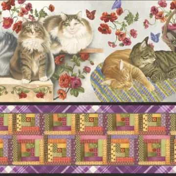 Cats N Quilts Bordüre