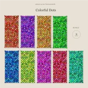 Colorful Dots - Fat Quarter Bundle