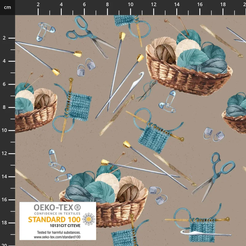 Cosy Knit - Wollkorb teal