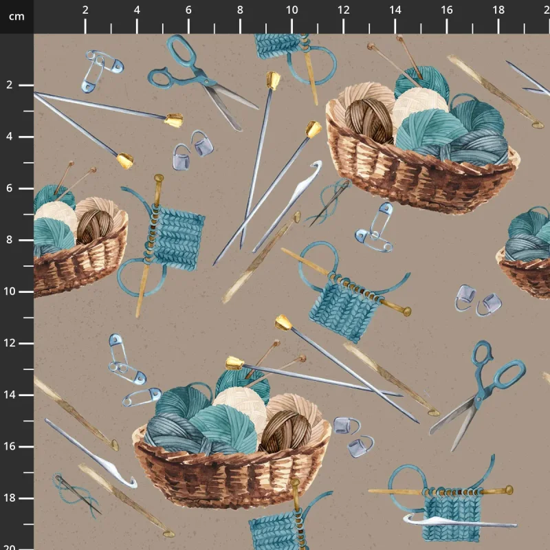 Cosy Knit - Wollkorb teal