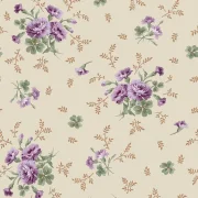 Courtland - Carnations and Clover Dark Cream