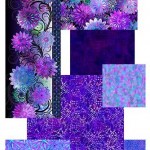 Dazzle - Blüten Bordüre purple