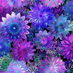 Dazzle - Blüten allover purple