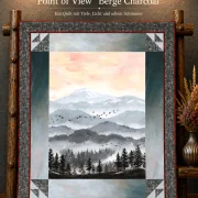Die Berge Charcoal - Quilt Kit (Point of View)