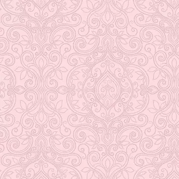Etched Tulips - Dotted Damask Light Pink