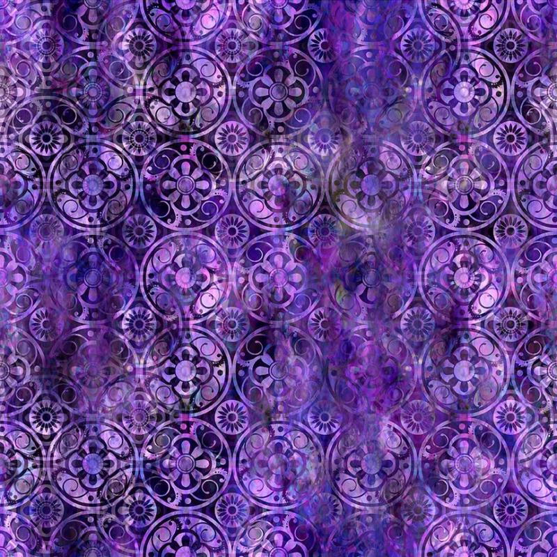 Floragraphix V - Medallions purple