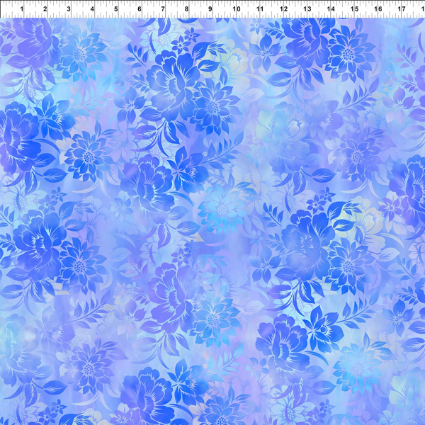 Garden of Dreams II - Floral Dream Blue