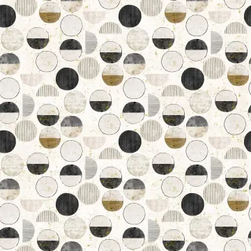 Gatsby - Circles Light Taupe Multi