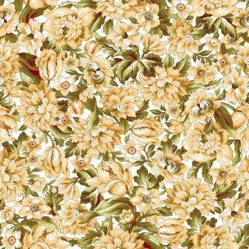 Veranda - Packed Floral Soft Yellow