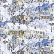 Here Comes Santa - Snowy Village