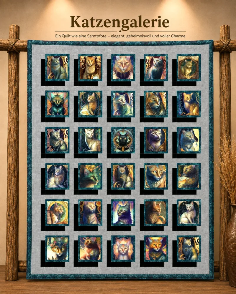 Katzen Galerie - Quilt Kit