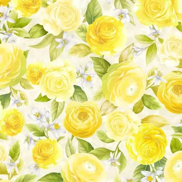 Lemon Bouquet - Rosen und Zitronenblüten - 1 Stück = 0,75 Meter