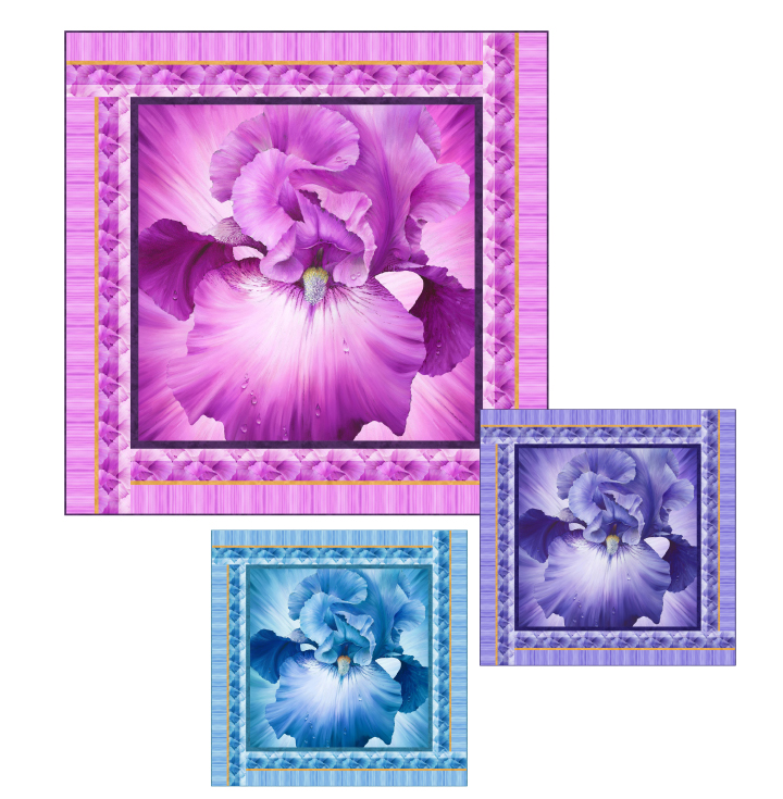 Lush - Panel Blüte magenta