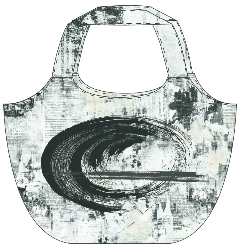 Makers Bag "Schriften Light Grey" - Panel
