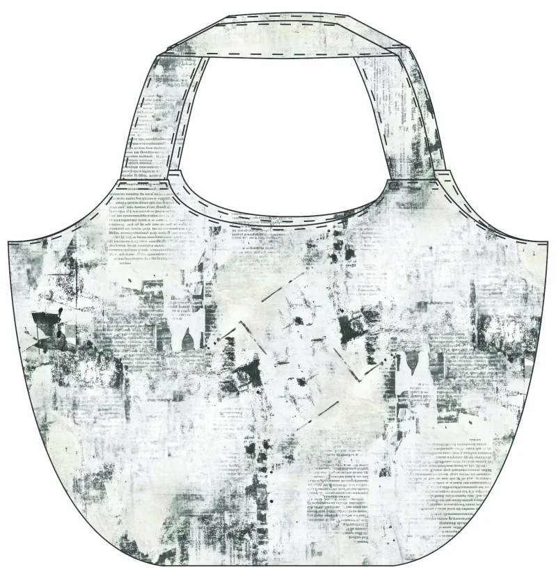 Makers Bag "Schriften Light Grey" - Panel