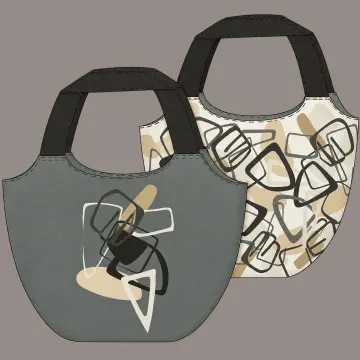 Makers Bag "Grafik grey" - Panel