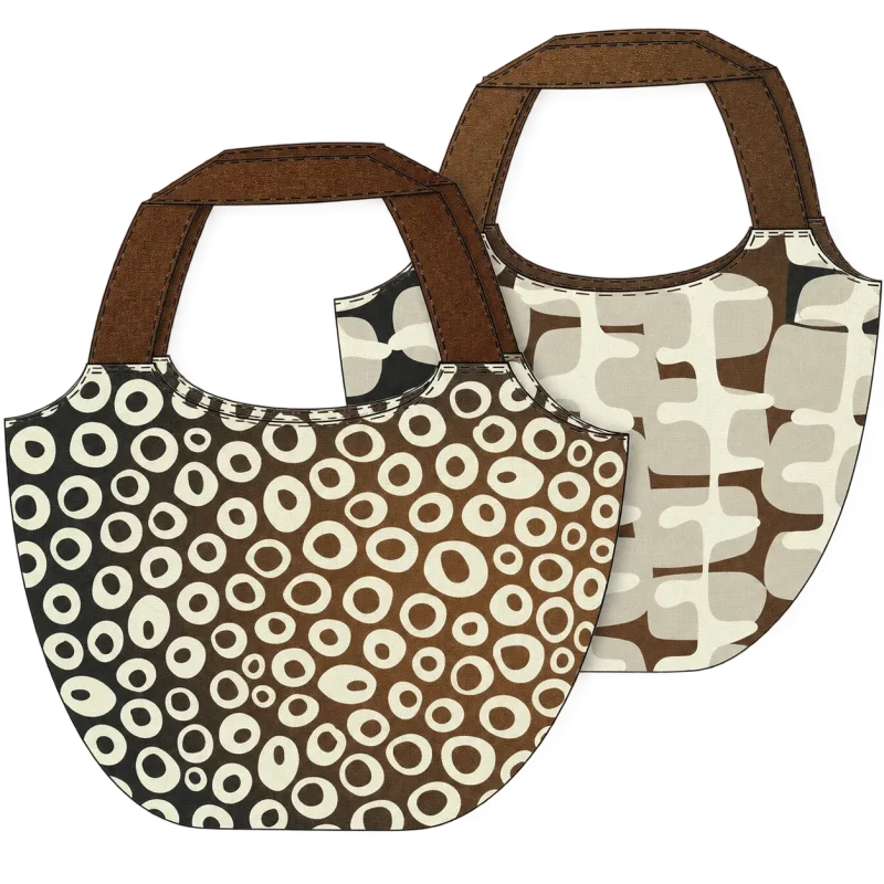 Makers Bag "Kringel braun" - Panel