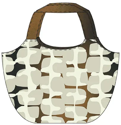 Makers Bag "Kringel braun" - Panel