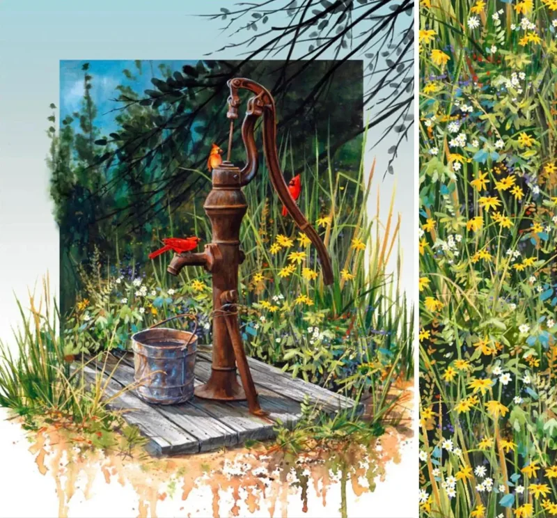 Meadow Perch - Wildblumen Wiese