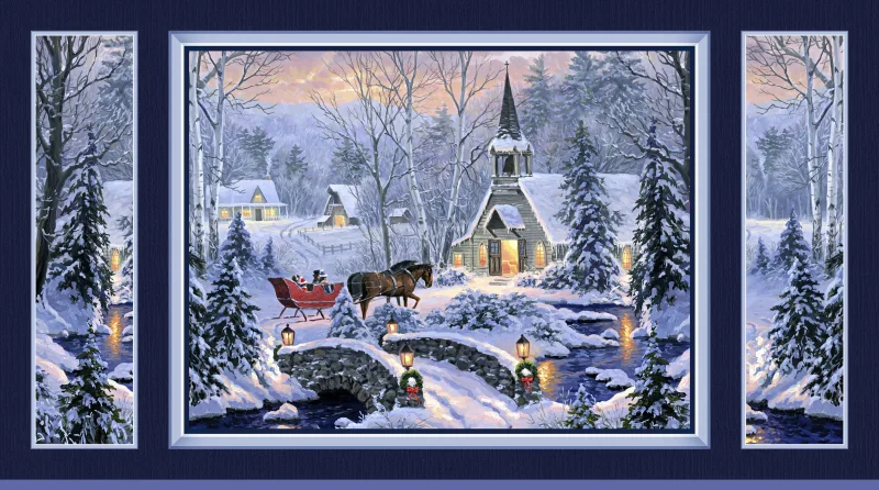 Nature´s Noel - Panel Kirche