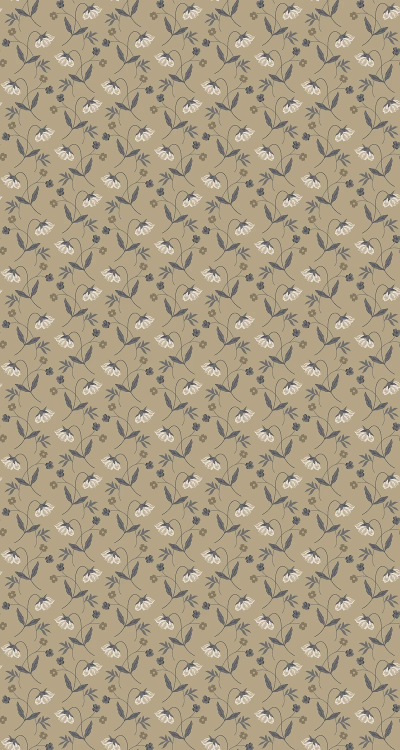 Oxford - Flower Drops taupe