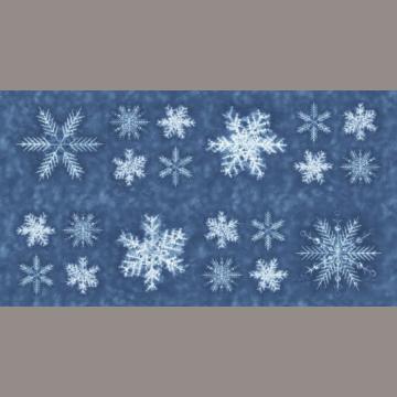 Panel "Schneeflocken auf hellblau" Debby Maddy