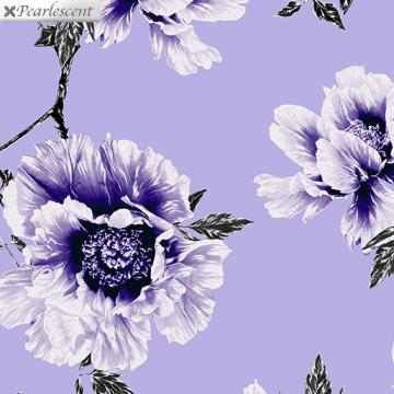 Perlmutt Blumen auf Lila - Violet Twilight