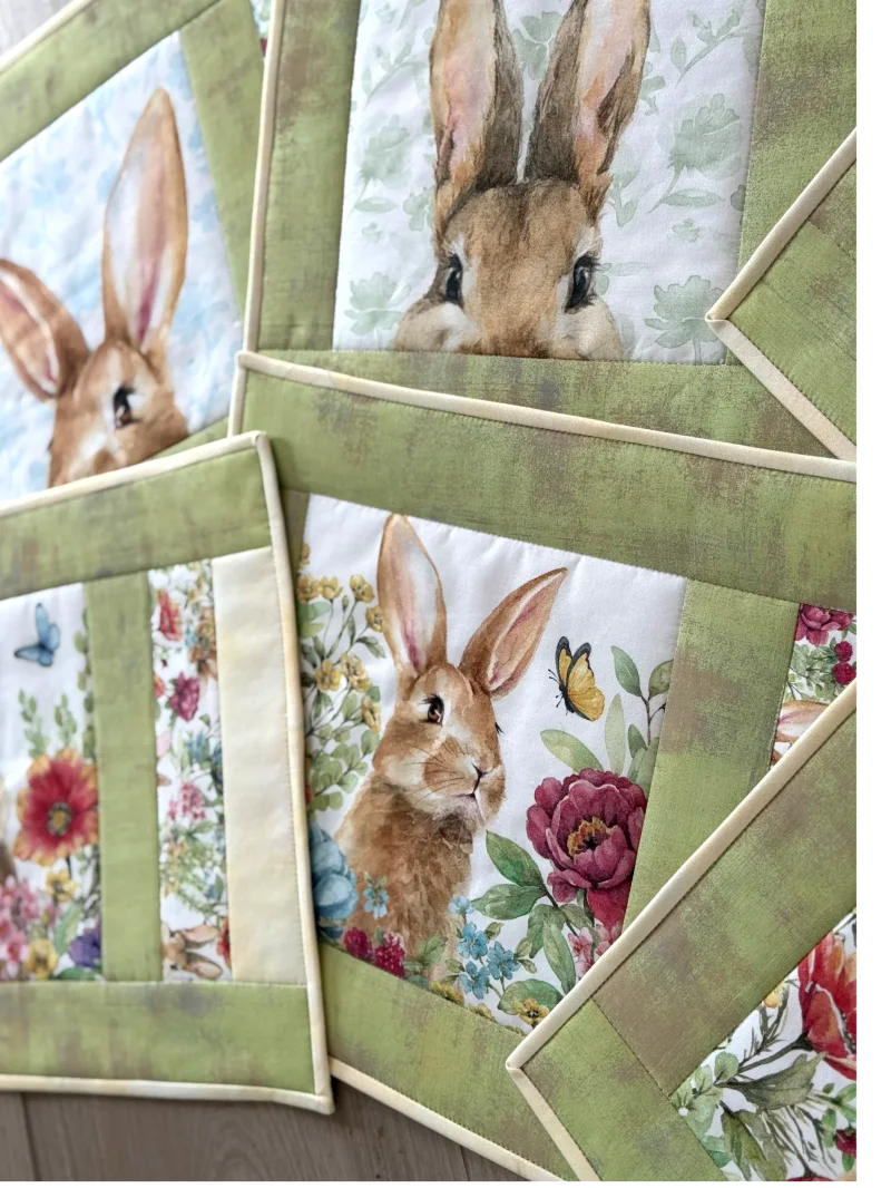 Platzdecken Set "Hasi" - Quilt Kit