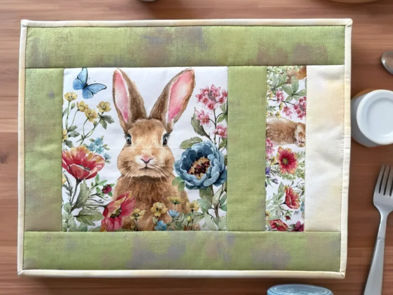 Platzdecken Set "Hasi" - Quilt Kit