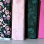 Rosen rosa/grün - Stoffpaket