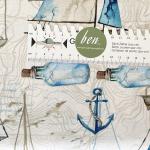 Sail Away - Segelboote, Flaschenpost und Anker