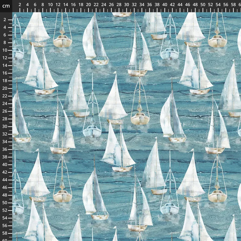 Smooth Sailing - Segelboote blau