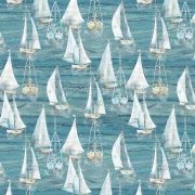 Smooth Sailing - Segelboote blau