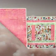 Tischläufer "Blumenhasen" - Quilt Kit