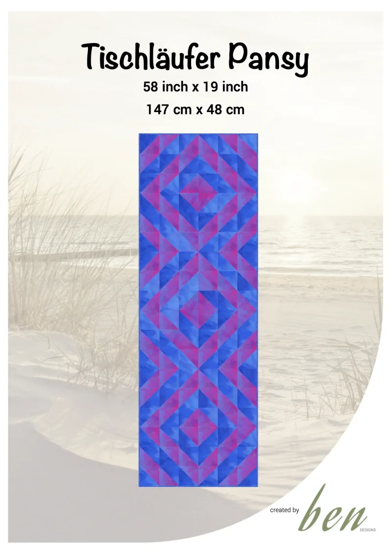 Tischläufer Pansy - Quilt Kit