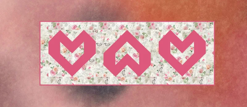 Rosenherz Tischläufer - Quilt Kit