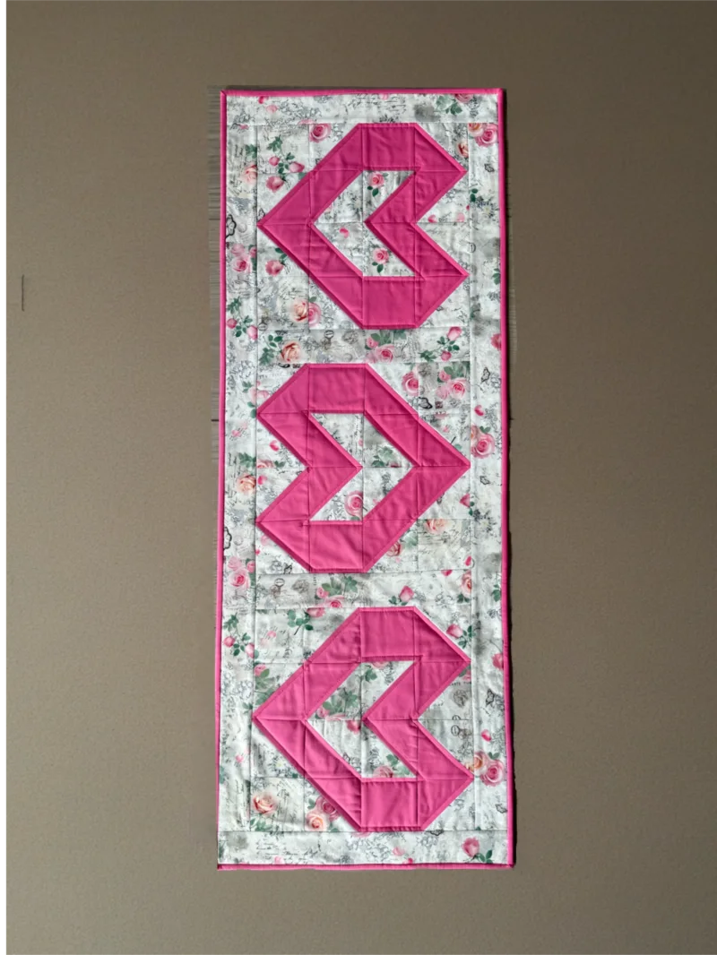 Rosenherz Tischläufer - Quilt Kit
