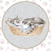 Whiskers & Paws - Panel Circle Cats