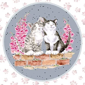 Whiskers & Paws - Panel Circle Cats