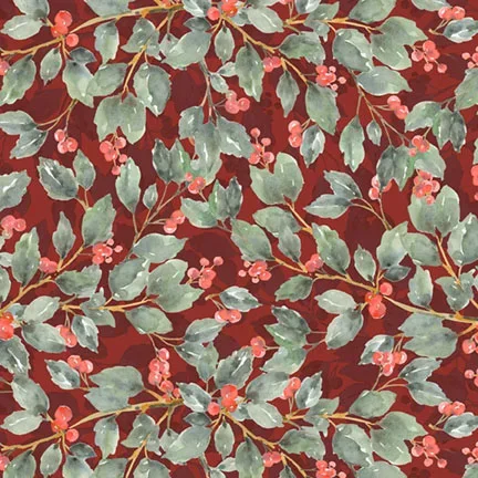 Woodland Whispers - Winterberry auf rot