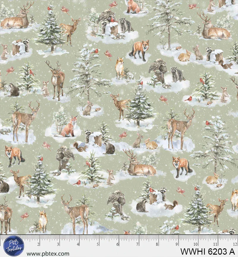Woodland Whispers - Wildtiere grün