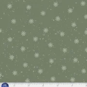 Woodland Whispers - Schneeflocken auf grün